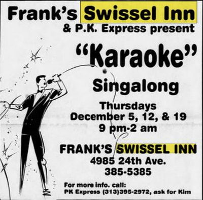 Swissel Inn - Dec 1991 Ad (newer photo)